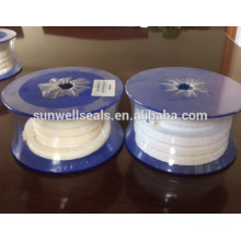 PTFE braided packing/oil/without oil/pure PTFE yarn(SUNWELL)